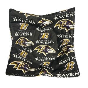 Hand Crafted Bowl Cozy Bowl Holder Microwavable  Cotton Baltimore Ravens Black